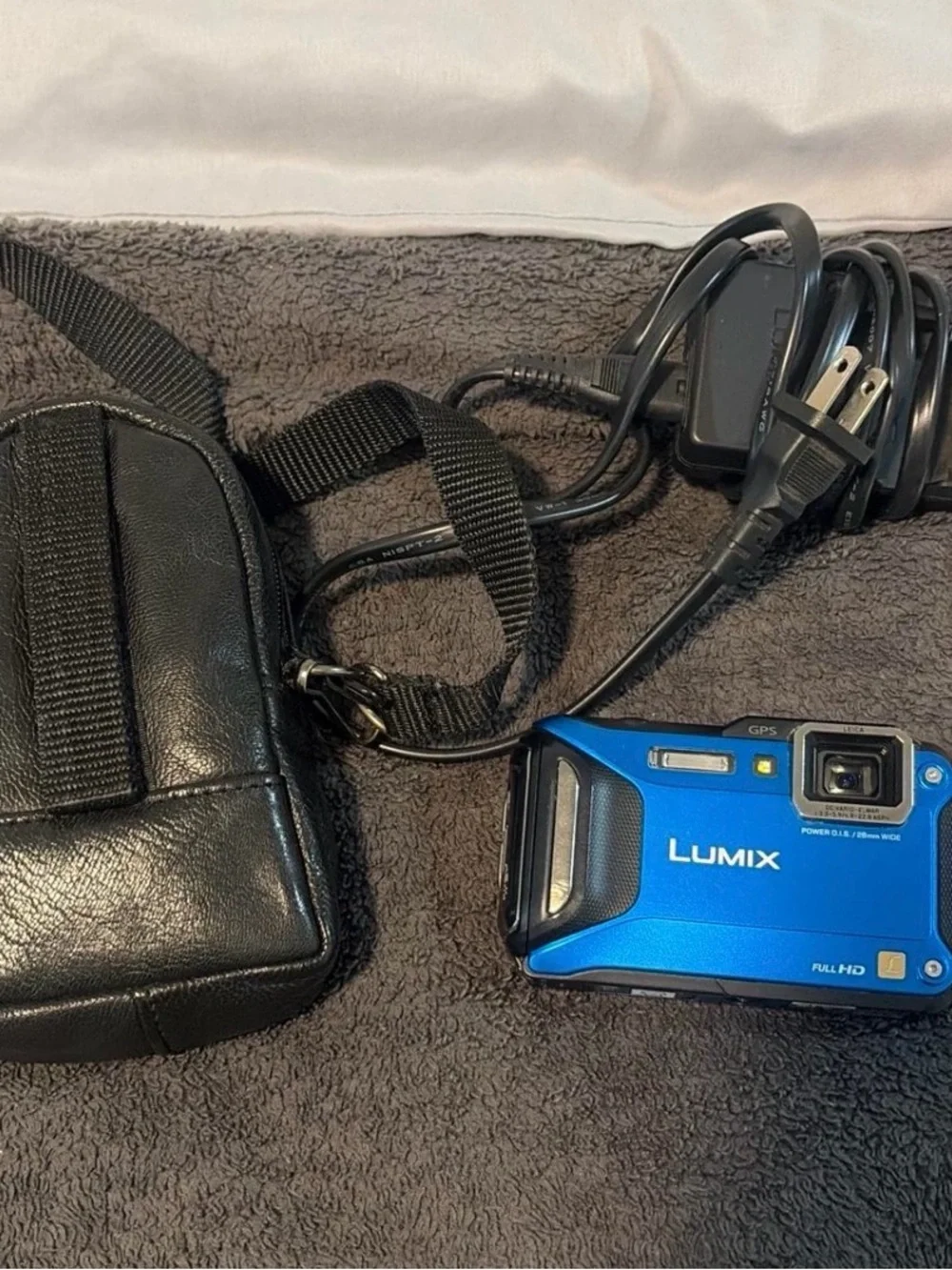 Panasonic Lumix DMC-TS5 Blue waterproof Compact Camera - Bright Blue Finish